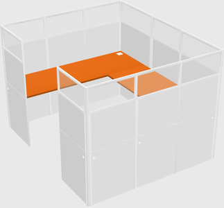 Cabine en u