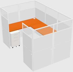 Cabine en u