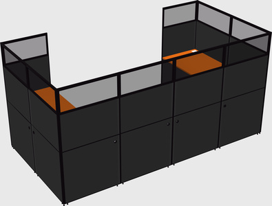 Cabine en u
