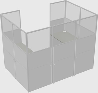 Cabine en u