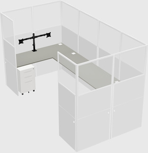 Cabine en u