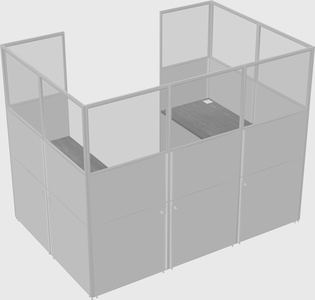 Cabine en u