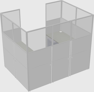 Cabine en u