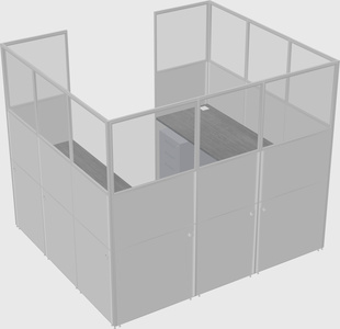 Cabine en u