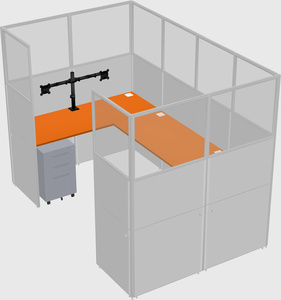Cabine en u