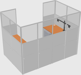 Cabine en u