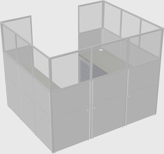 Cabine en u