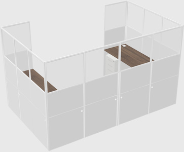Cabine en u