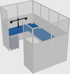 Cabine en u