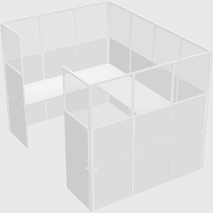 Cabine en u