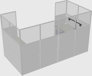 Cabine en u