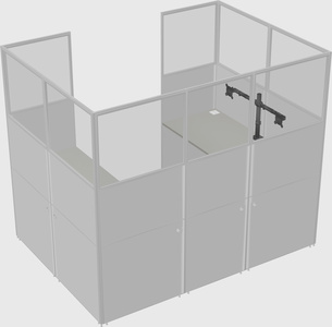 Cabine en u