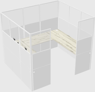 Cabine en u