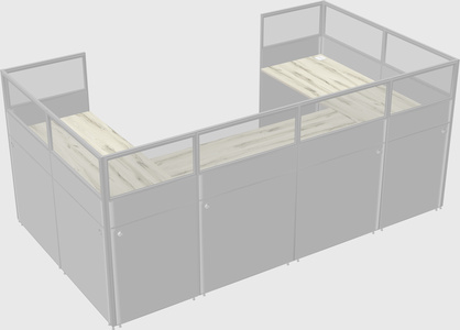 Cabine en u