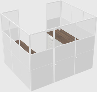 Cabine en u