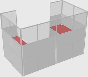 Cabine en u