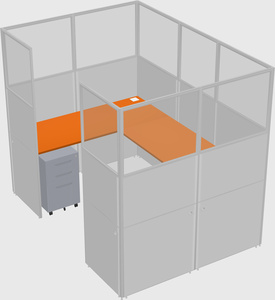 Cabine en u