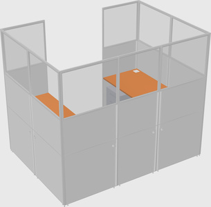 Cabine en u