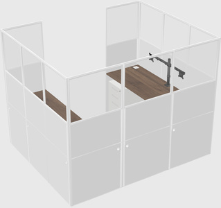 Cabine en u