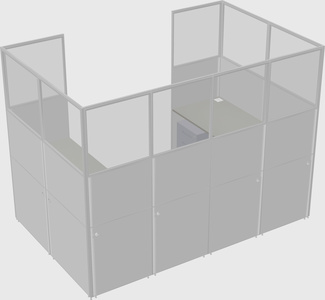 Cabine en u