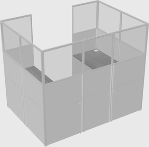 Cabine en u