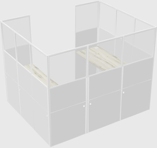 Cabine en u