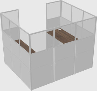 Cabine en u