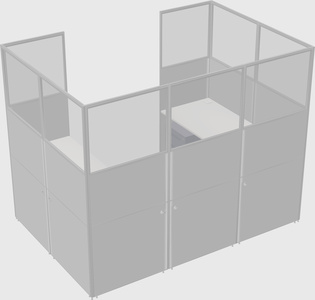 Cabine en u