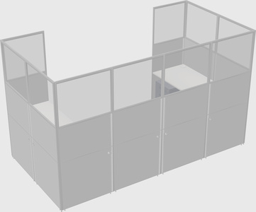 Cabine en u