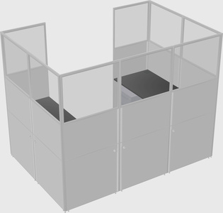 Cabine en u