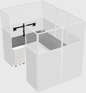 Cabine en u