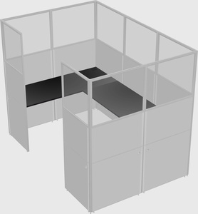Cabine en u
