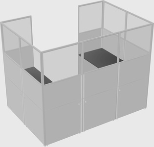 Cabine en u