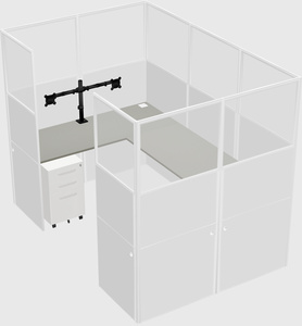 Cabine en u