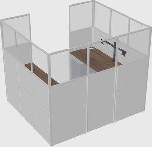 Cabine en u