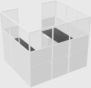 Cabine en u
