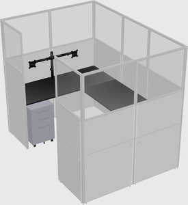 Cabine en u