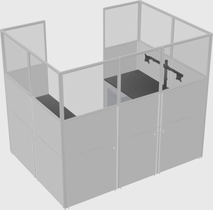 Cabine en u