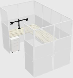 Cabine en u