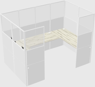Cabine en u
