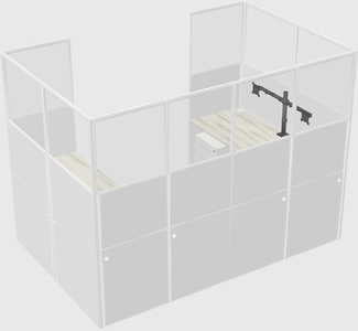 Cabine en u
