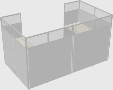 Cabine en u