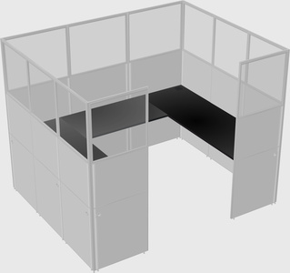 Cabine en u