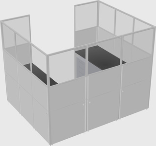 Cabine en u