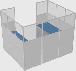 Cabine en u