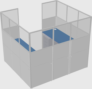 Cabine en u