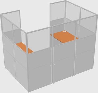 Cabine en u