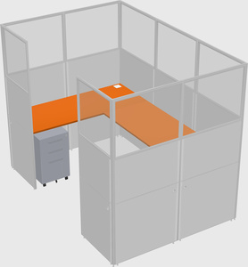 Cabine en u