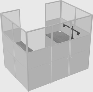 Cabine en u