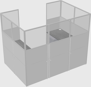 Cabine en u